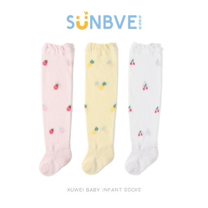 88VIP：sunbve 旭威 婴儿薄款长筒袜 3双装