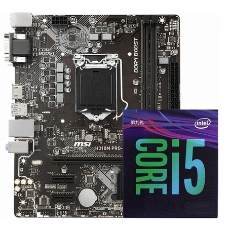 MSI 微星 H310M PRO-VDH 主板 + Intel 酷睿 i5-9400F CPU 板U套装